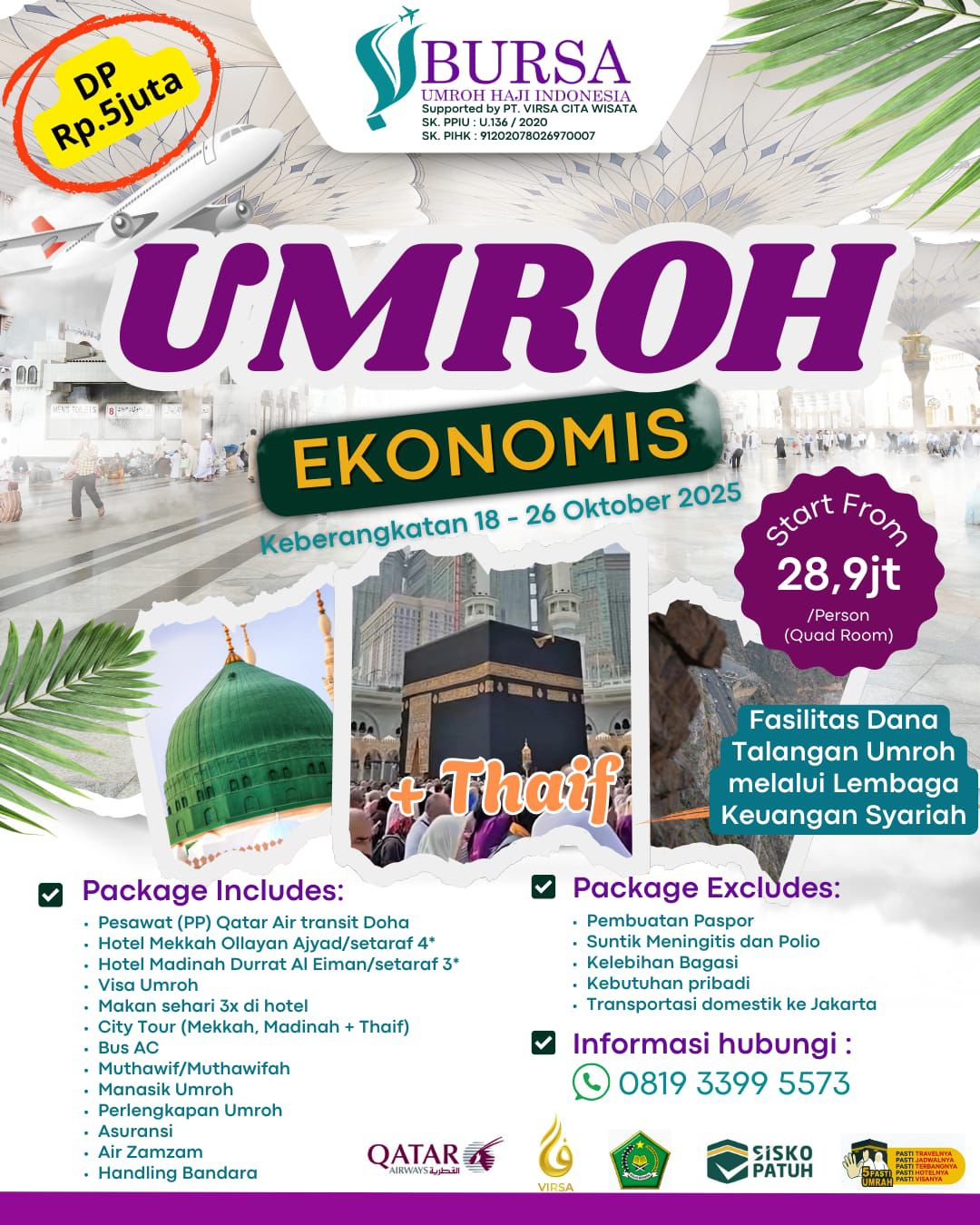 PAKET UMROH EKONOMIS